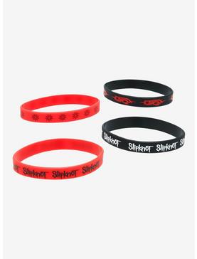 Slipknot Logo Rubber Bracelet Set, , hi-res