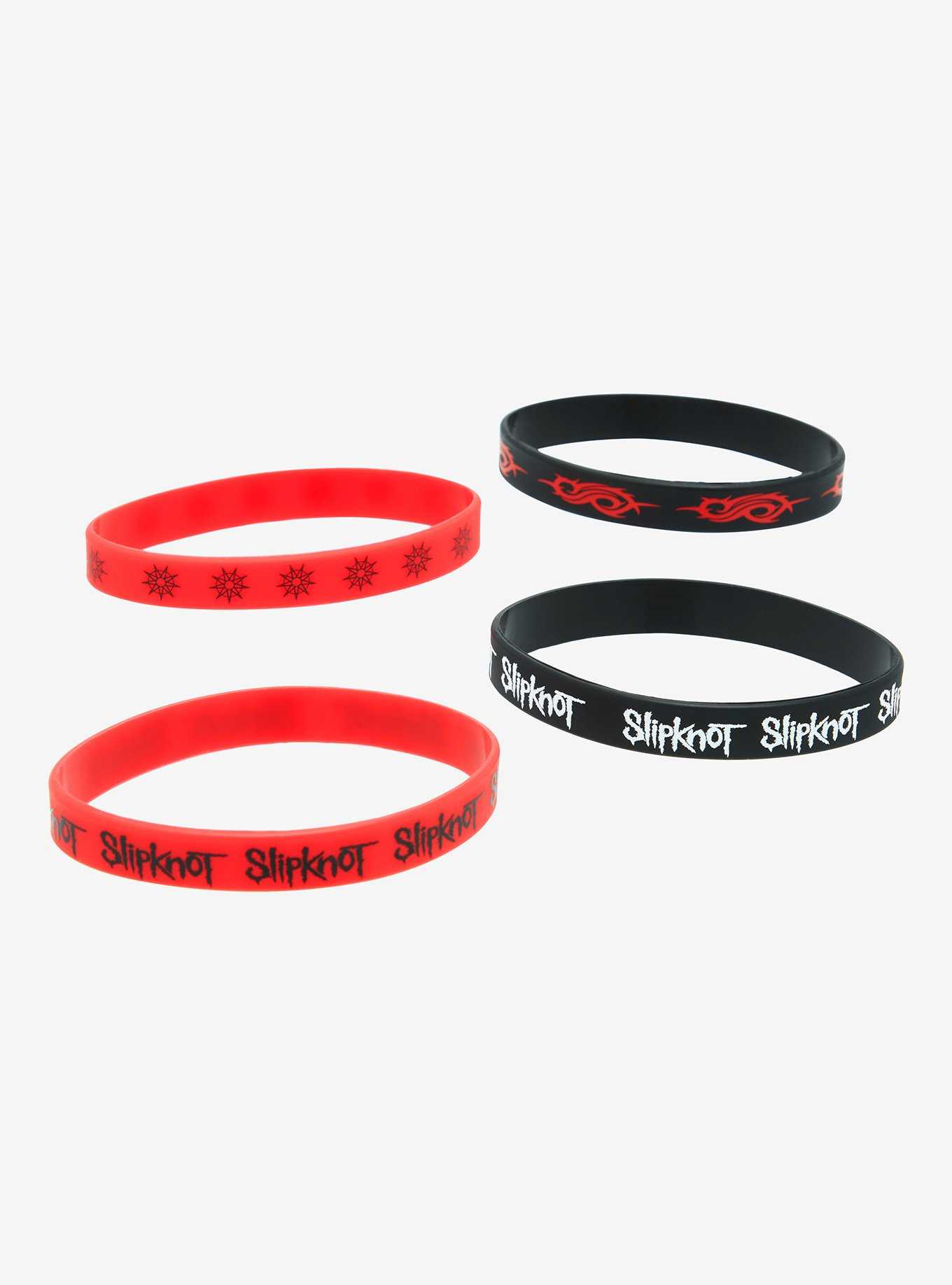 Slipknot Logo Rubber Bracelet Set, , hi-res