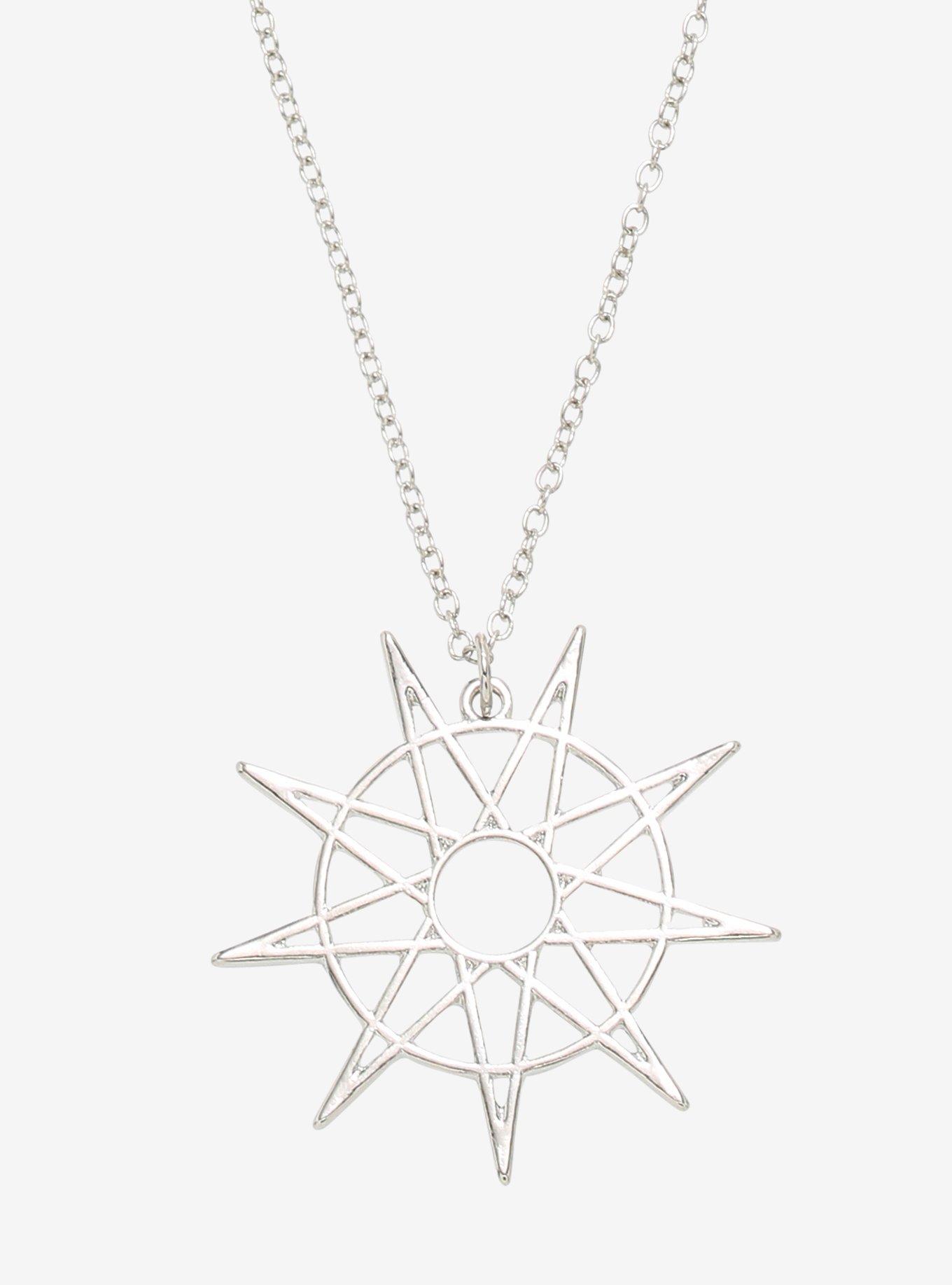 Slipknot Nonagram Pendant Necklace, , hi-res