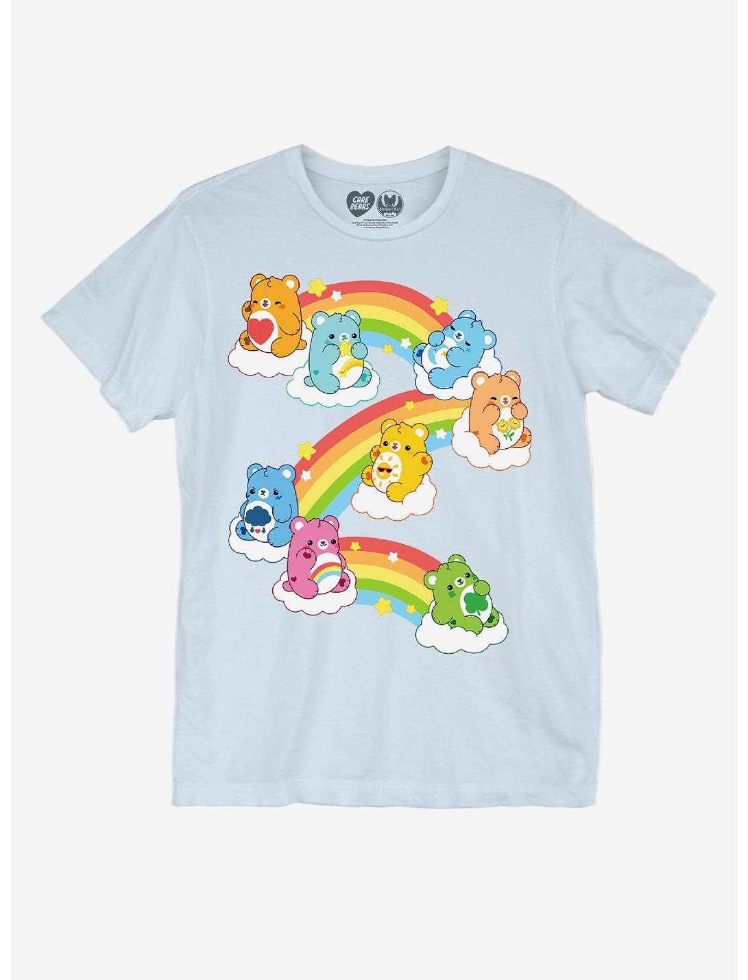 Care Bears X Bright Bat Design Rainbow Boyfriend Fit Girls T-Shirt, MULTI, hi-res