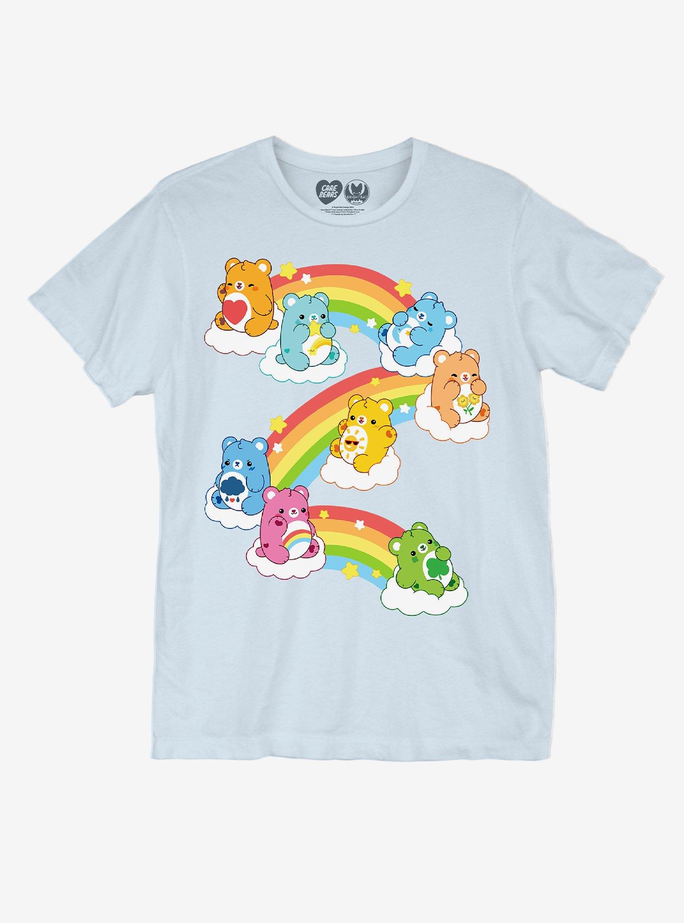 Care Bears X Bright Bat Design Rainbow Boyfriend Fit Girls T-Shirt, MULTI, hi-res