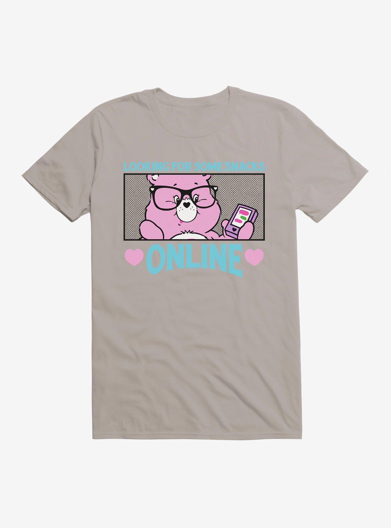 Care Bears Looking For Some Snacks Online T-Shirt, LIGHT GREY, hi-res