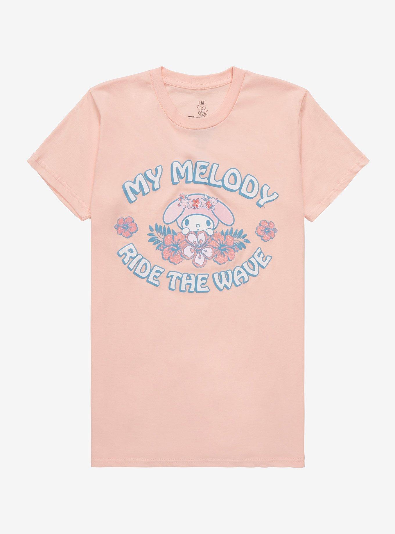 My Melody Tropical Beach Girls T-Shirt, MULTI, hi-res