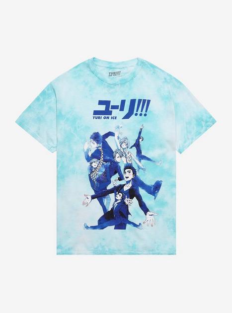 Yuri!!! On ICE Group Tie-Dye Boyfriend Fit Girls T-Shirt | Hot Topic