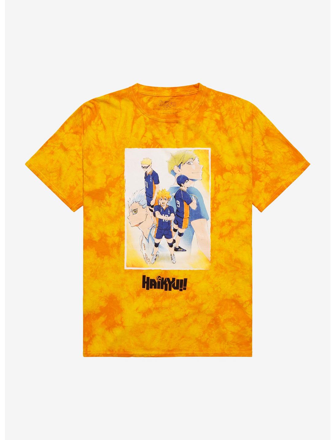 Haikyu!! Season 4 Poster Tie-Dye Boyfriend Fit Girls T-Shirt, MULTI, hi-res