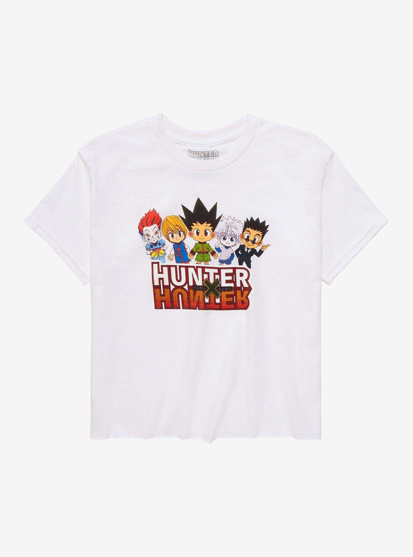 Hunter X Hunter Chibi Group Crop Girls T-Shirt, MULTI, hi-res