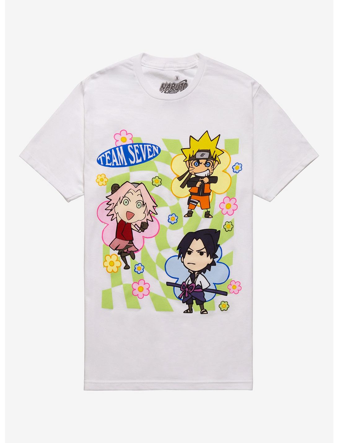 Naruto Shippuden Team 7 Doodle Boyfriend Fit Girls T-Shirt, MULTI, hi-res