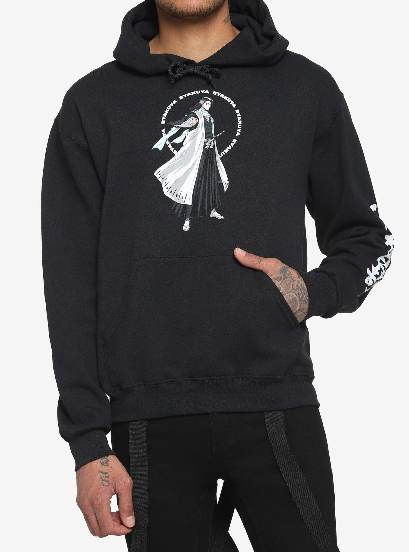 Bleach Byakuya Kuchiki Hoodie, BLACK, hi-res