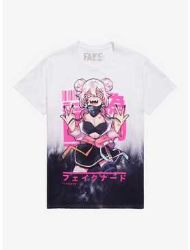 E-Girl Ombre Dip-Dye T-Shirt By Fake Nerd, , hi-res