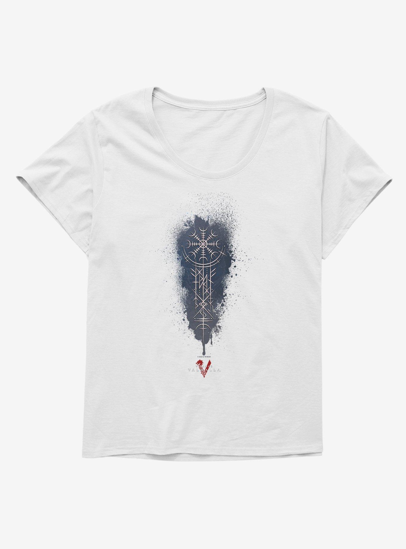 Vikings: Valhalla Engraved Line Art Girls T-Shirt Plus