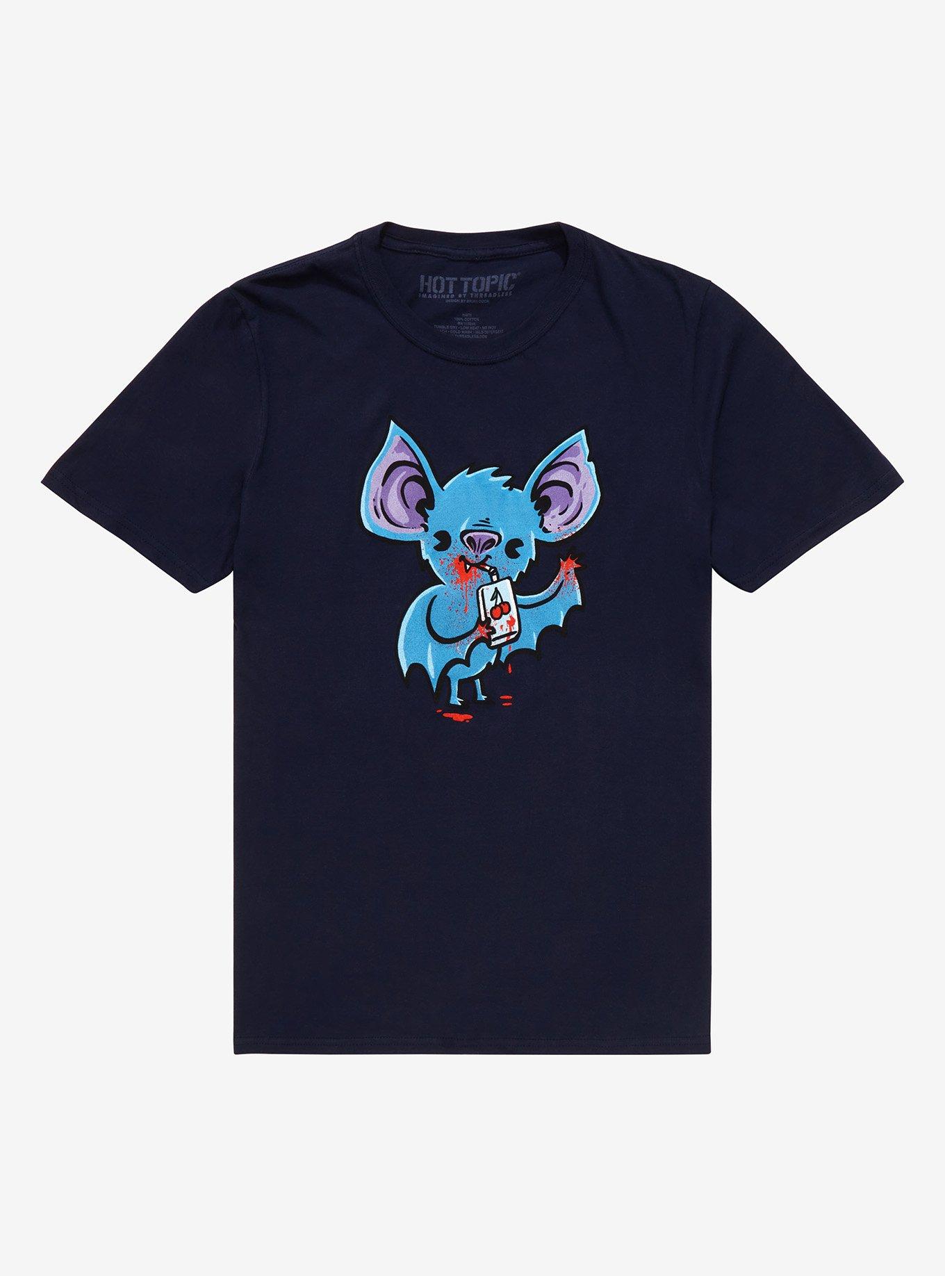 Fruit Bat Juice Box T-Shirt By Brian Cook, NAVY, hi-res