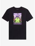 The Wizard Frog Tarot Card T-Shirt, BLACK, hi-res