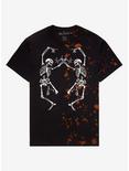 Skeletons Split Acid Wash Boyfriend Fit Girls T-Shirt, MULTI, hi-res
