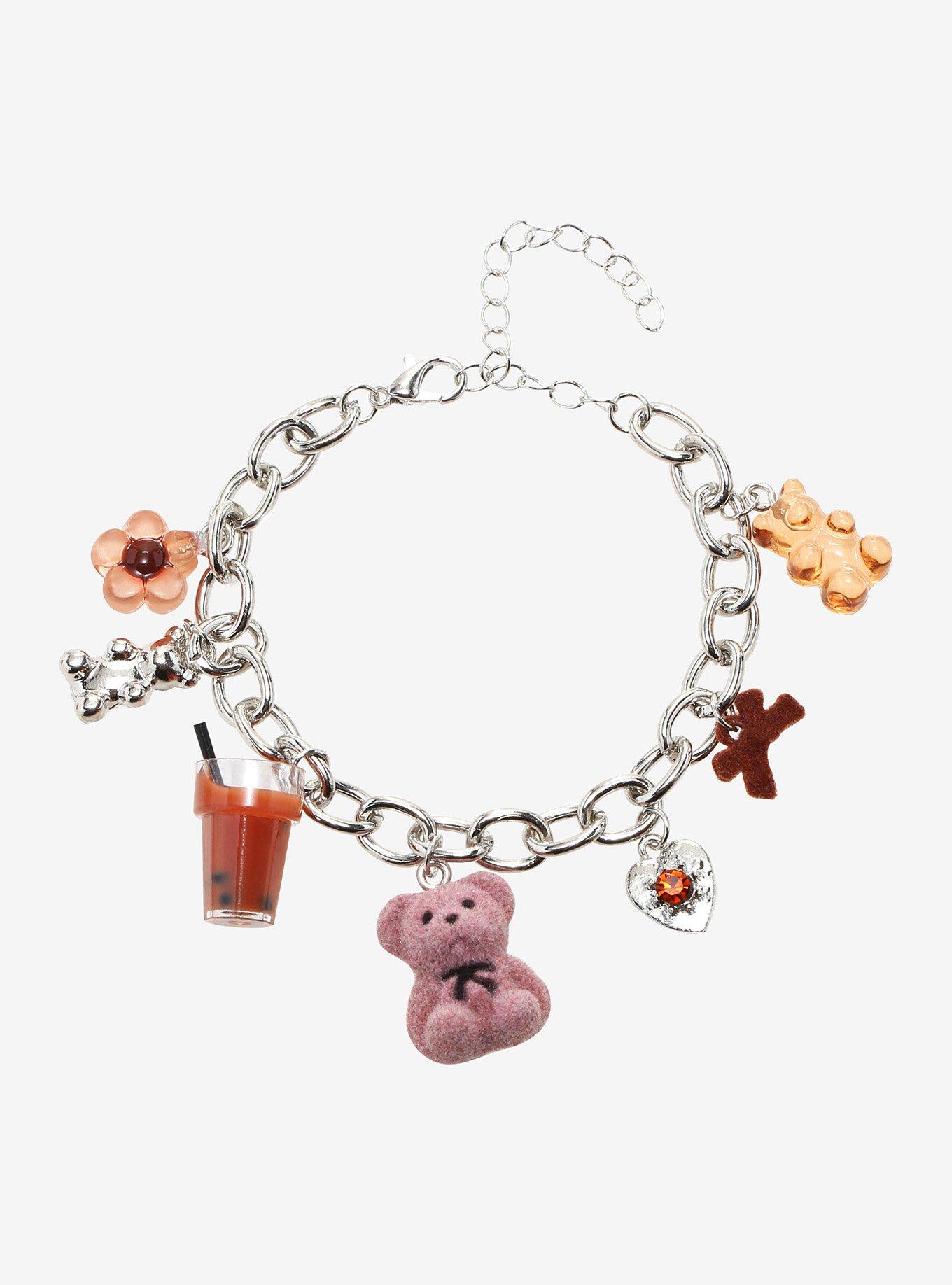 Cottage Boba Bear Charm Bracelet, , hi-res