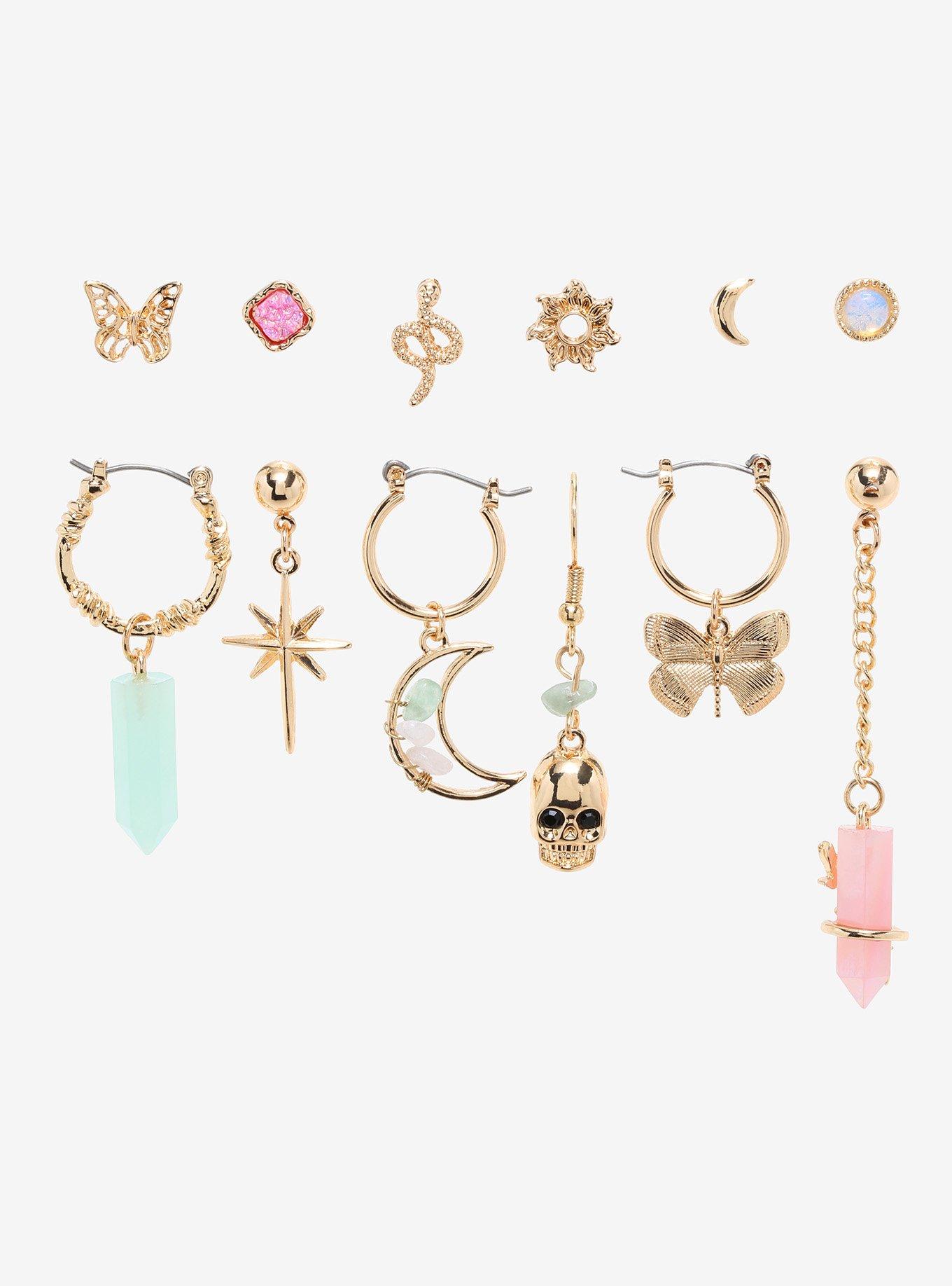 Witchy Celestial Mismatch Earring Set Hot Topic