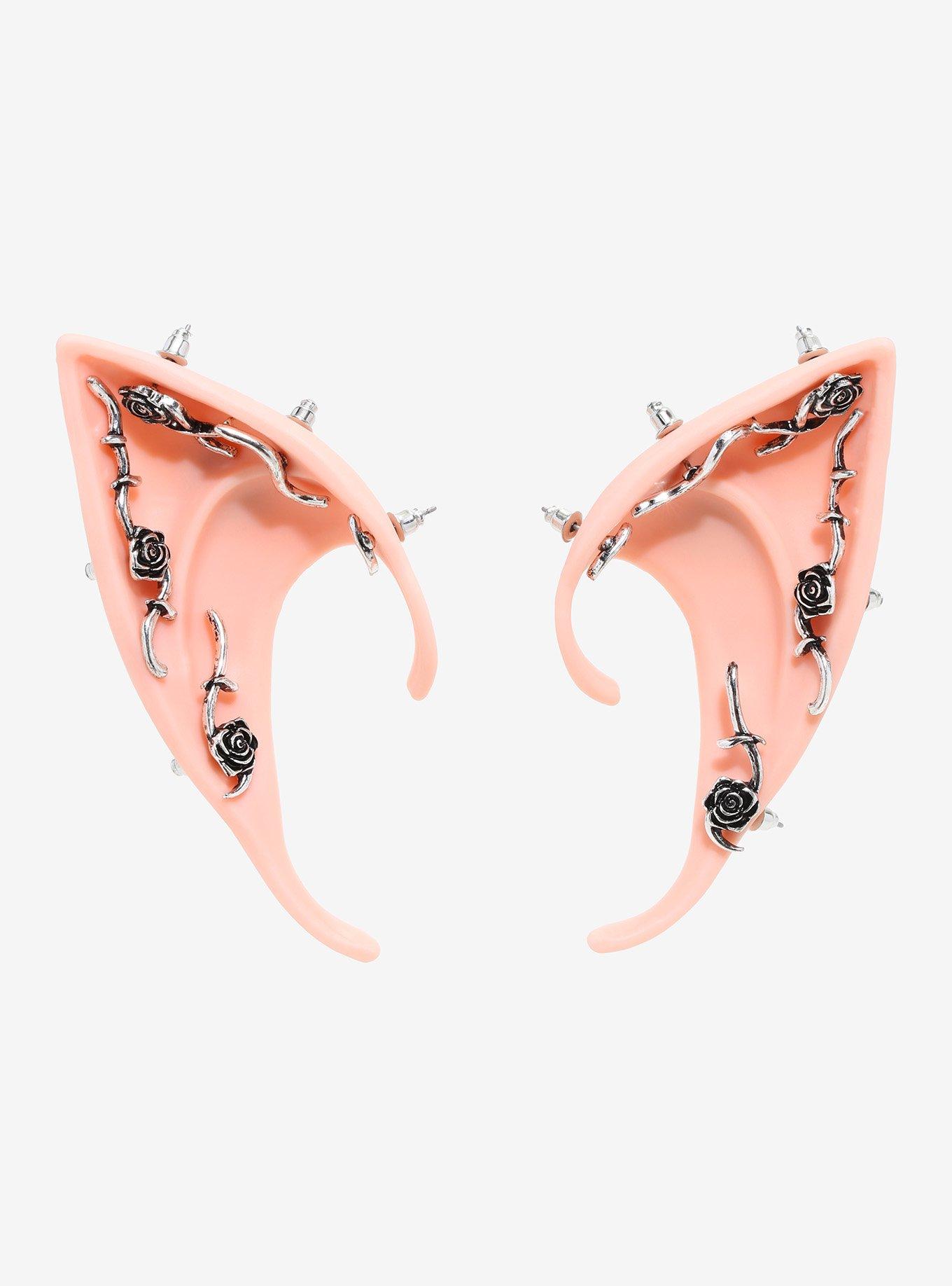 Fairy Pierced Roses Molded Ear Cuffs Hot Topic