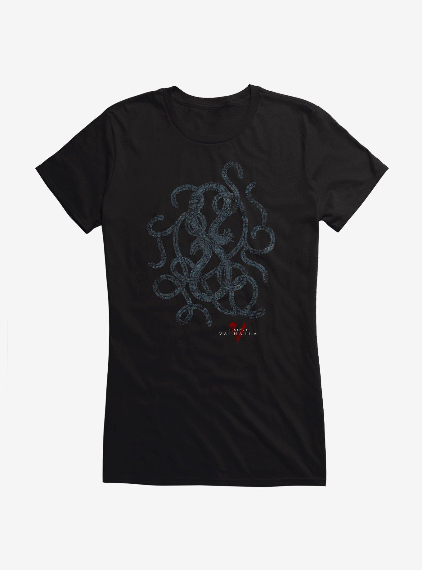 Vikings: Valhalla Faded Snakes Intertwined Girls T-Shirt, , hi-res