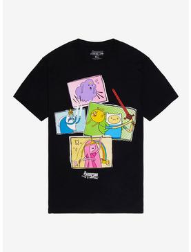 Adventure Time Photo Collage Boyfriend Fit Girls T-Shirt, , hi-res