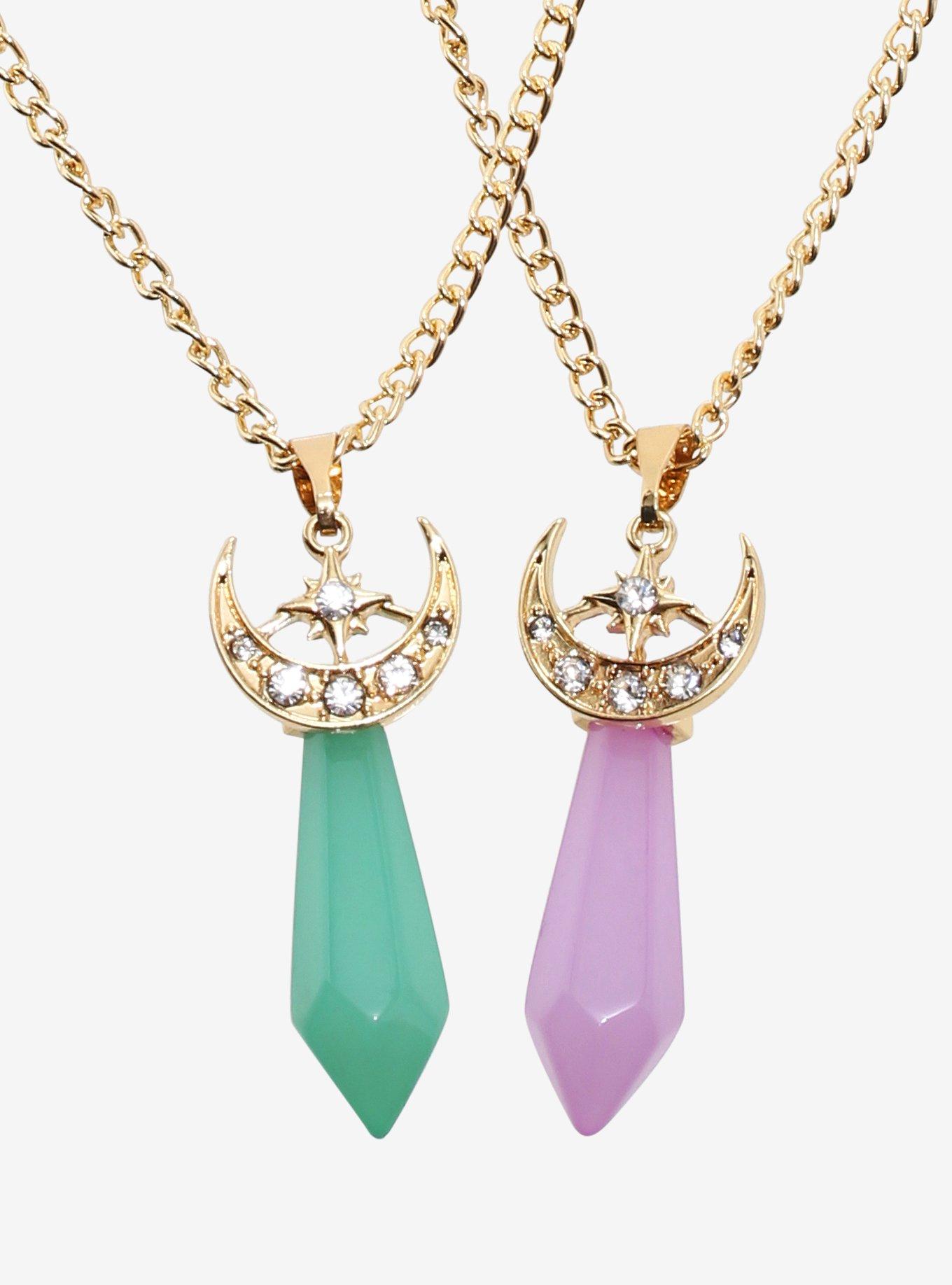 Hot topic crystal on sale necklace