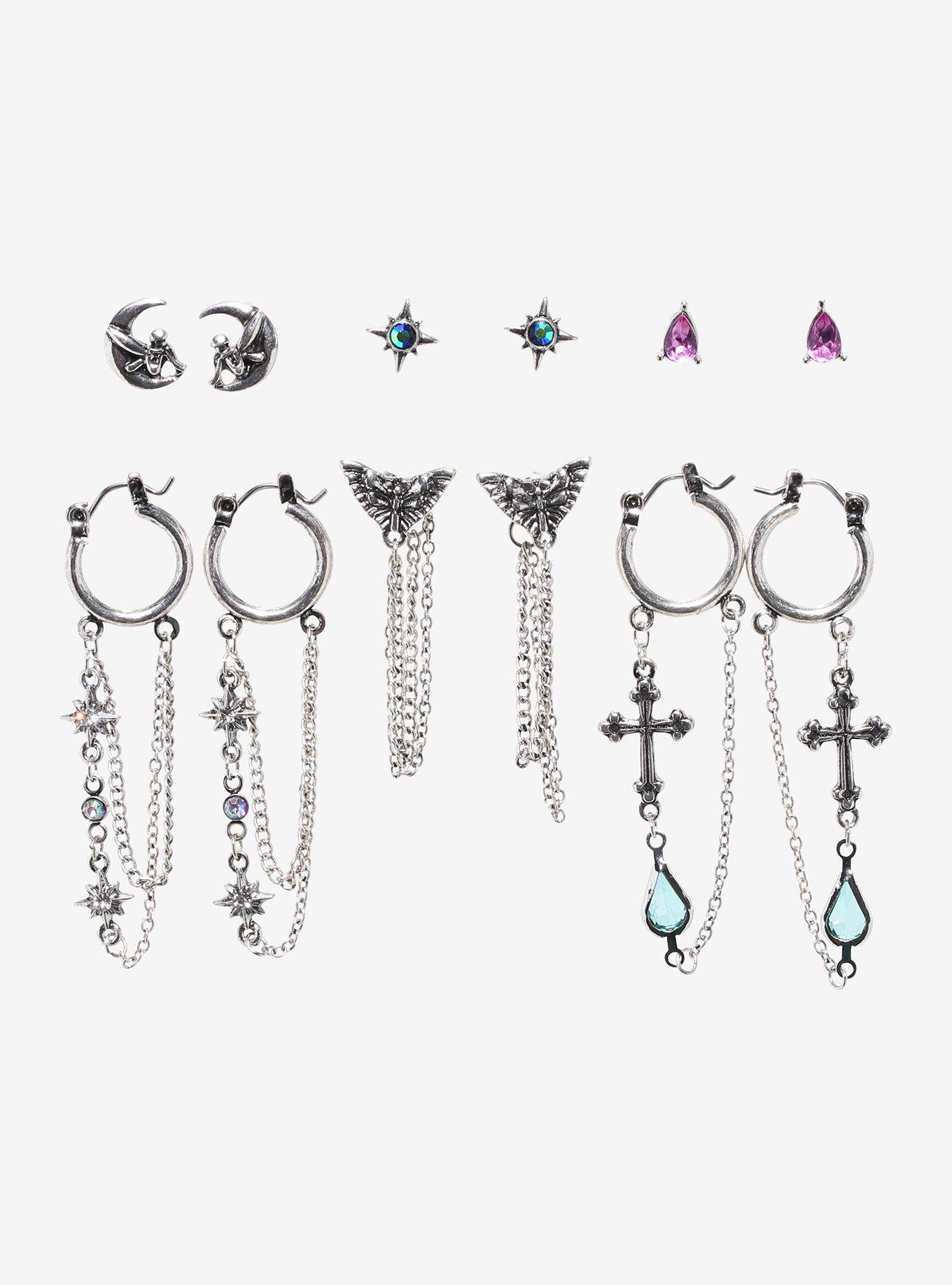 Bright Mystical Gem Earring Set, , hi-res