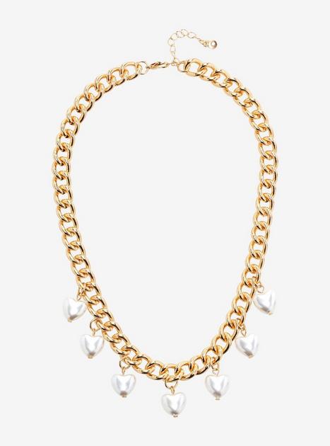 Heart Pearl Necklace | Hot Topic