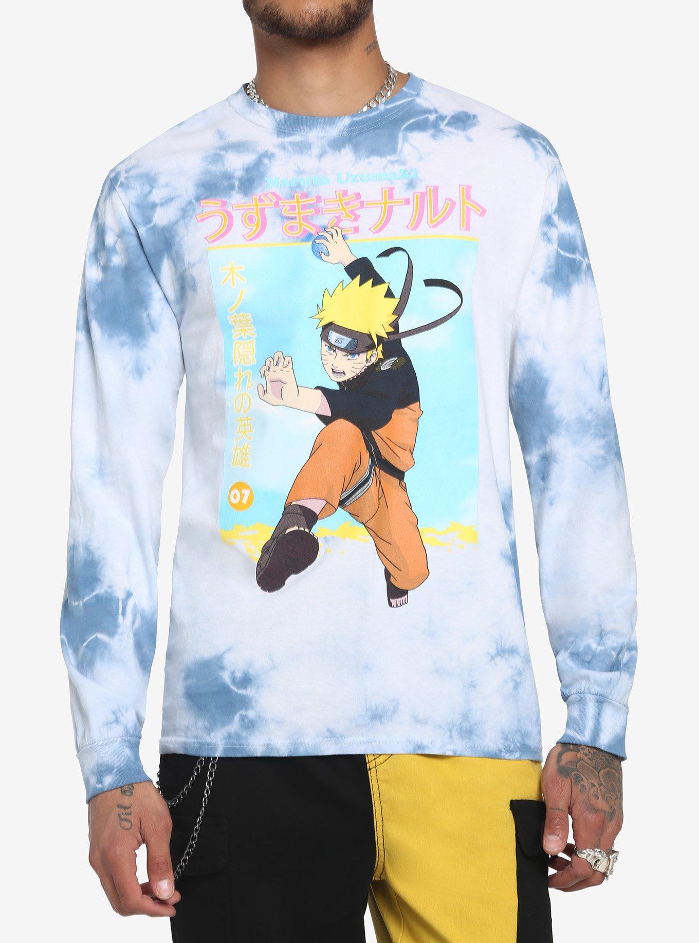 Naruto Shippuden Cloud Wash Long-Sleeve T-Shirt, MULTI, hi-res