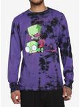 Invader Zim GIR & Zim Purple Wash Long-Sleeve T-Shirt, MULTI, hi-res