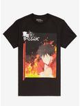 Tokyo Revengers Takemichi Fire T-Shirt, BLACK, hi-res
