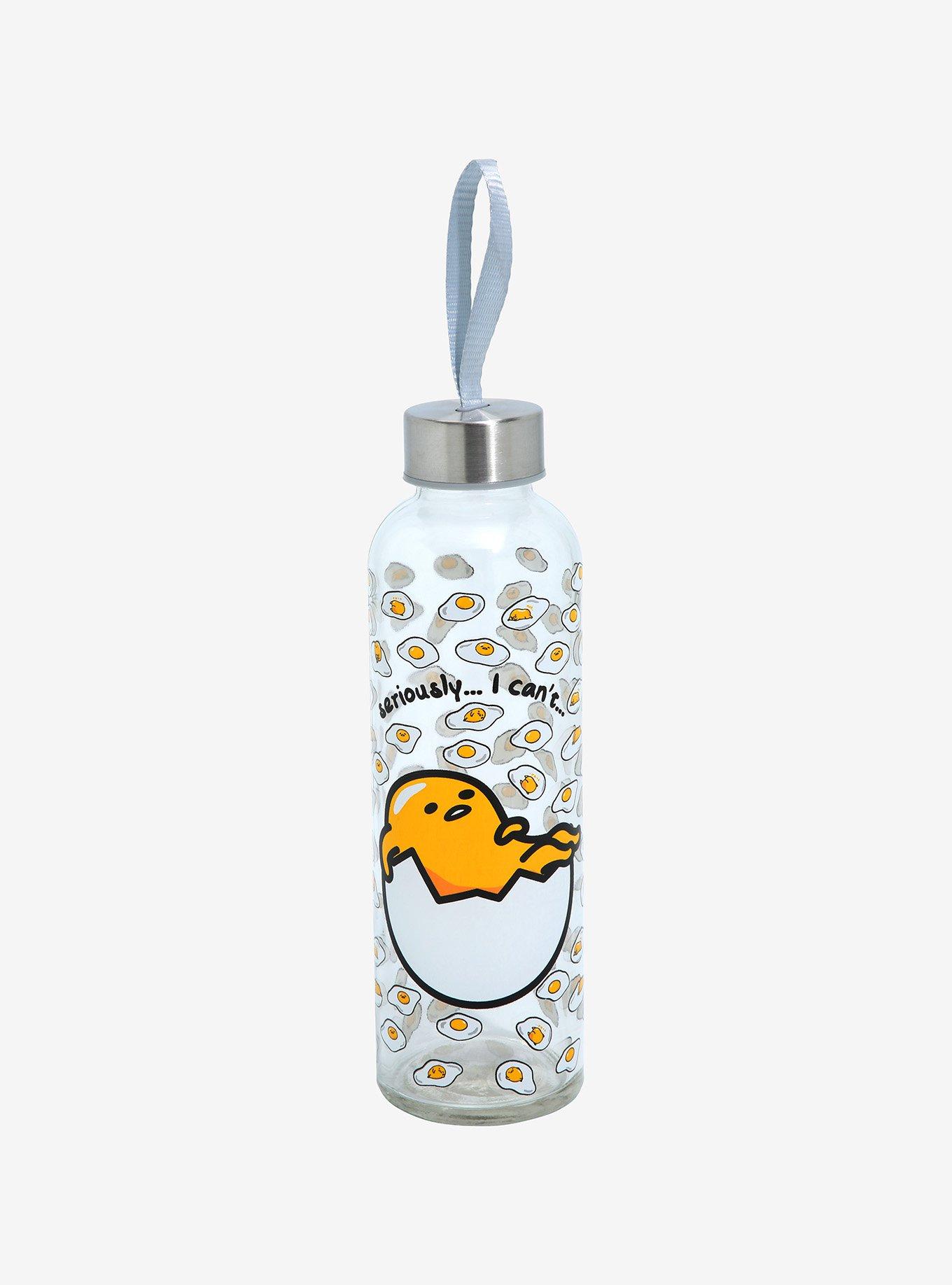 Gudetama I Can't Glass Water Bottle, , hi-res