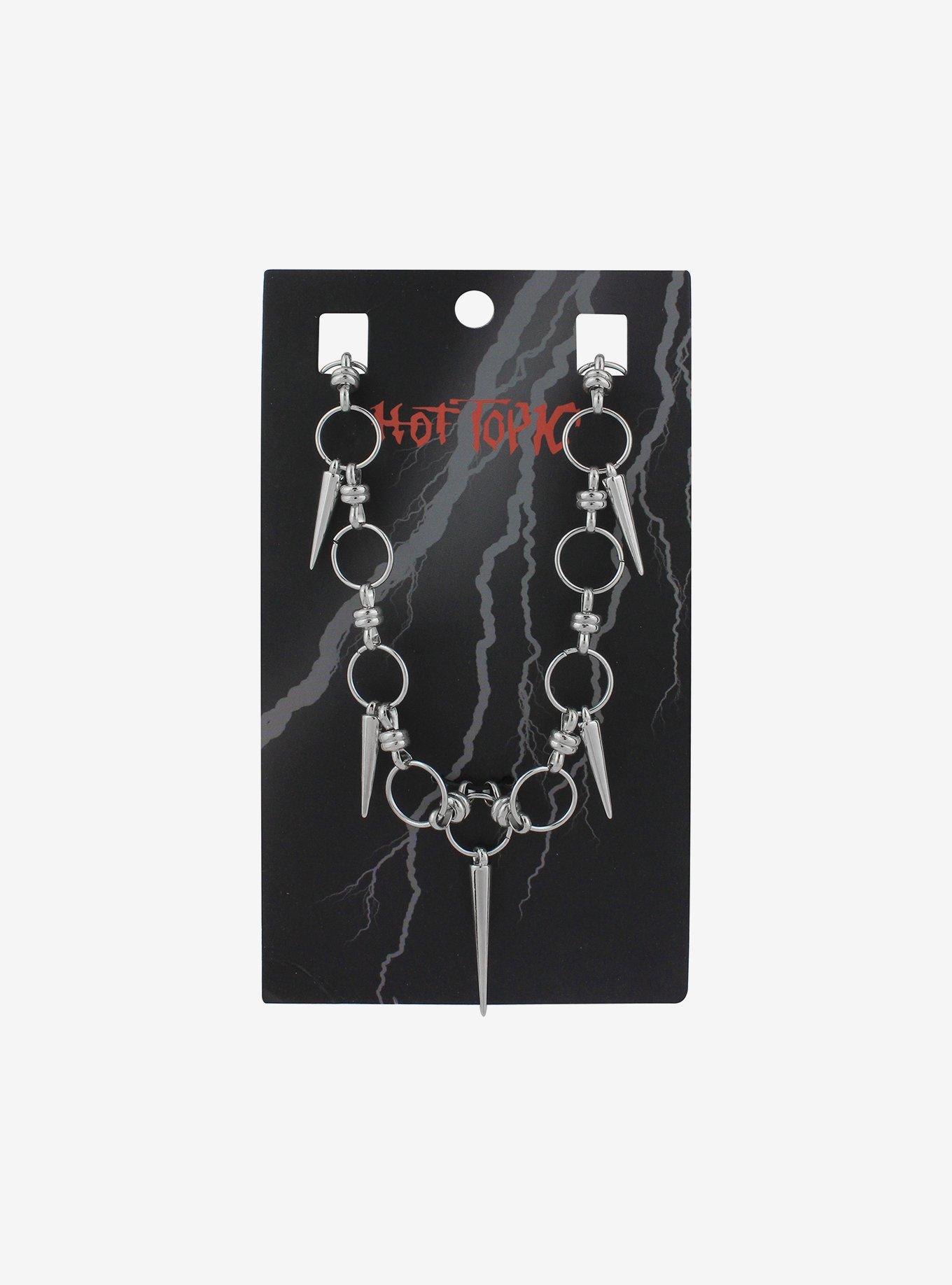 O-Ring Spike Chain Necklace, , hi-res