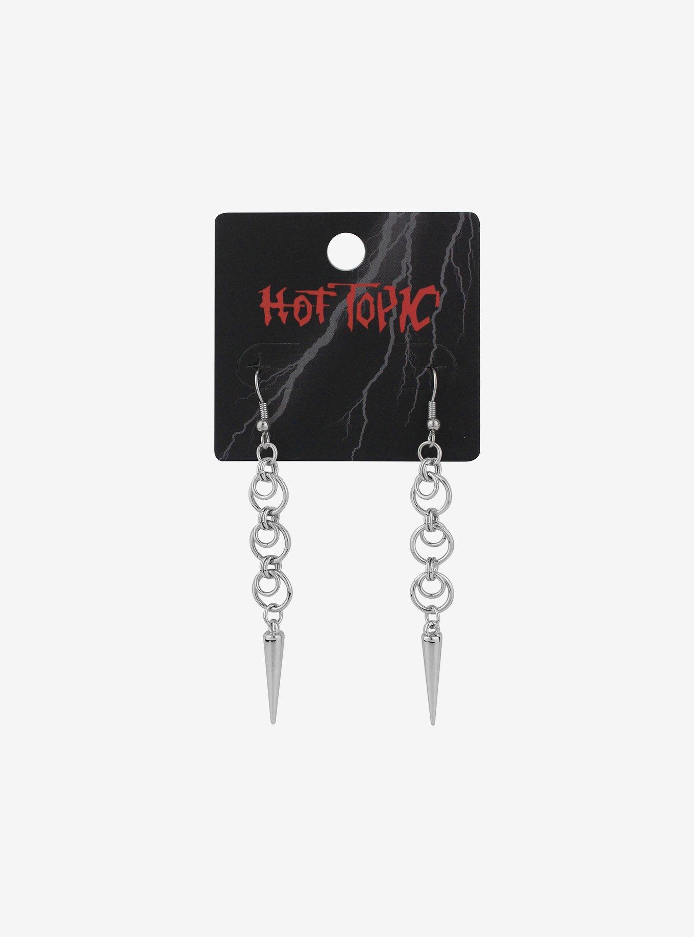 O-Ring Spike Drop Earrings, , hi-res