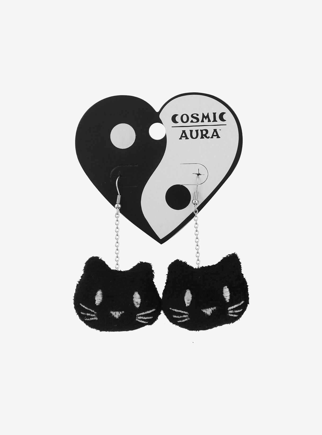 Plush Cat Earrings, , hi-res