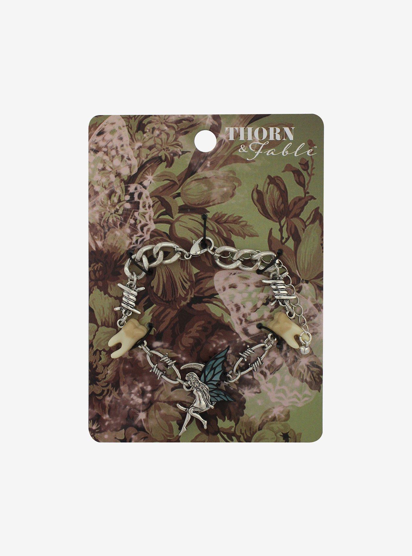 Tooth Fairy Barbed Wire Chain Bracelet, , hi-res