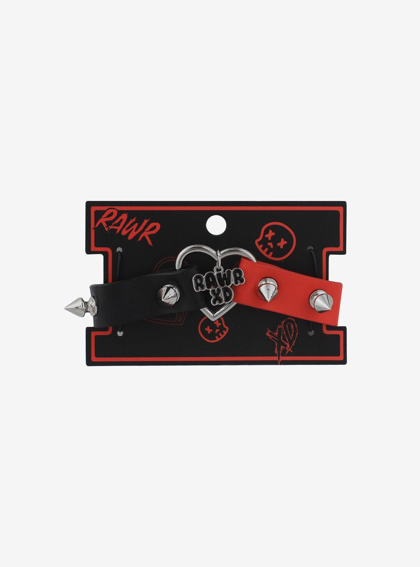Rawr XD Contrast Spike Cuff Bracelet Hot Topic