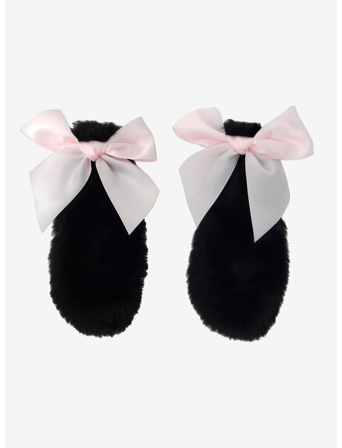 Black & Pink Puppy Ear Hair Clips, , hi-res