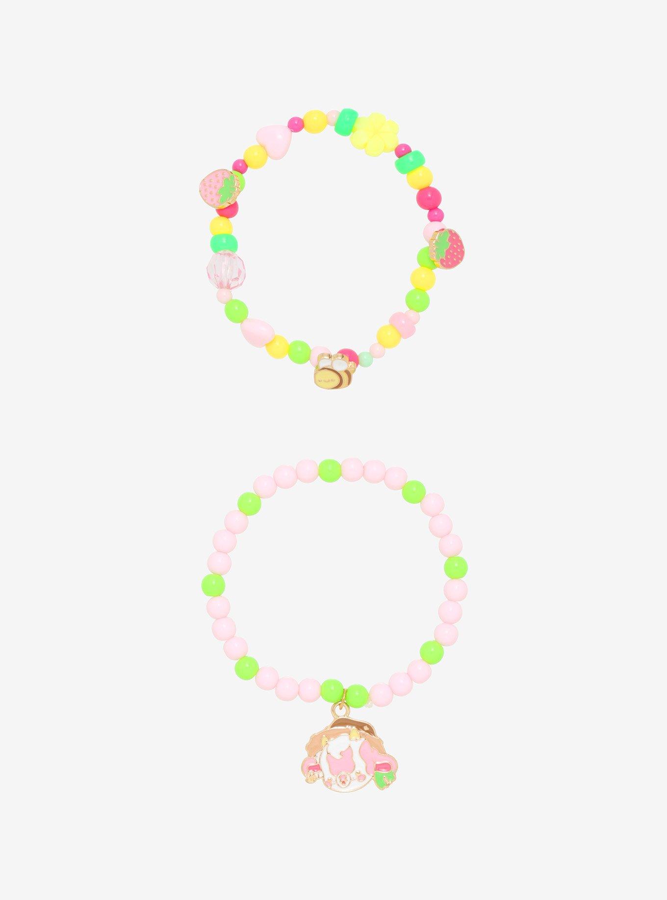 Strawberry Cow Bee Beaded Bracelet Set By Bright Bat Design, , hi-res