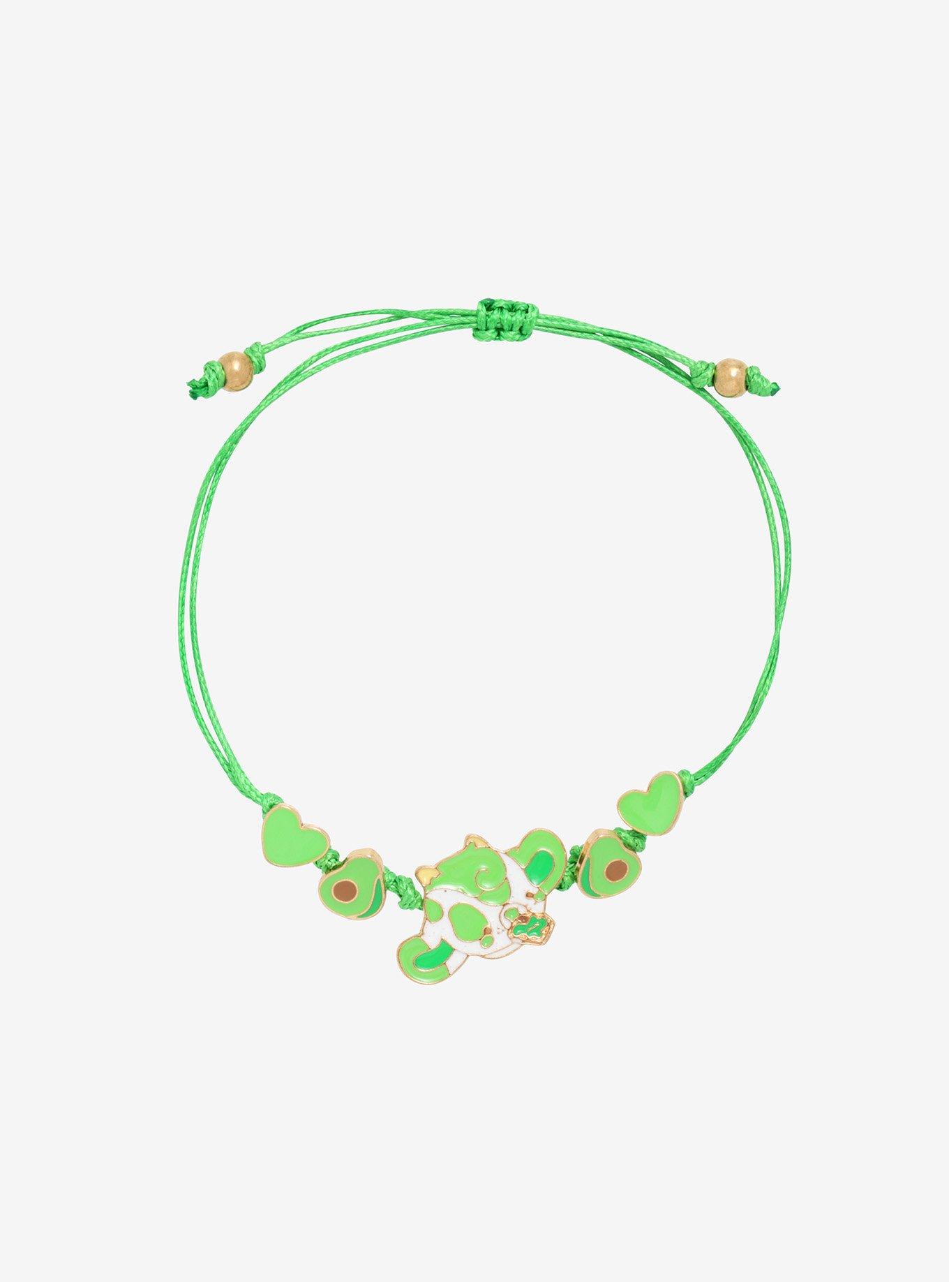 Avocado Cow Cord Bracelet By Bright Bat Design, , hi-res