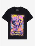 Marvel Thor: Love And Thunder Neon Poster T-Shirt, BLACK, hi-res