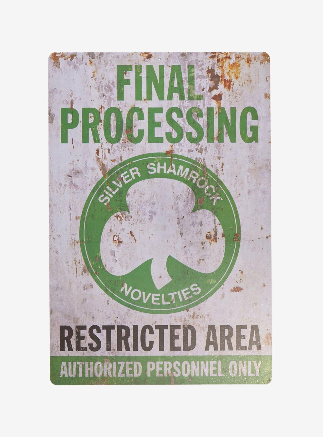 Halloween 3: Season Of The Witch Silver Shamrock Tin Sign, , hi-res
