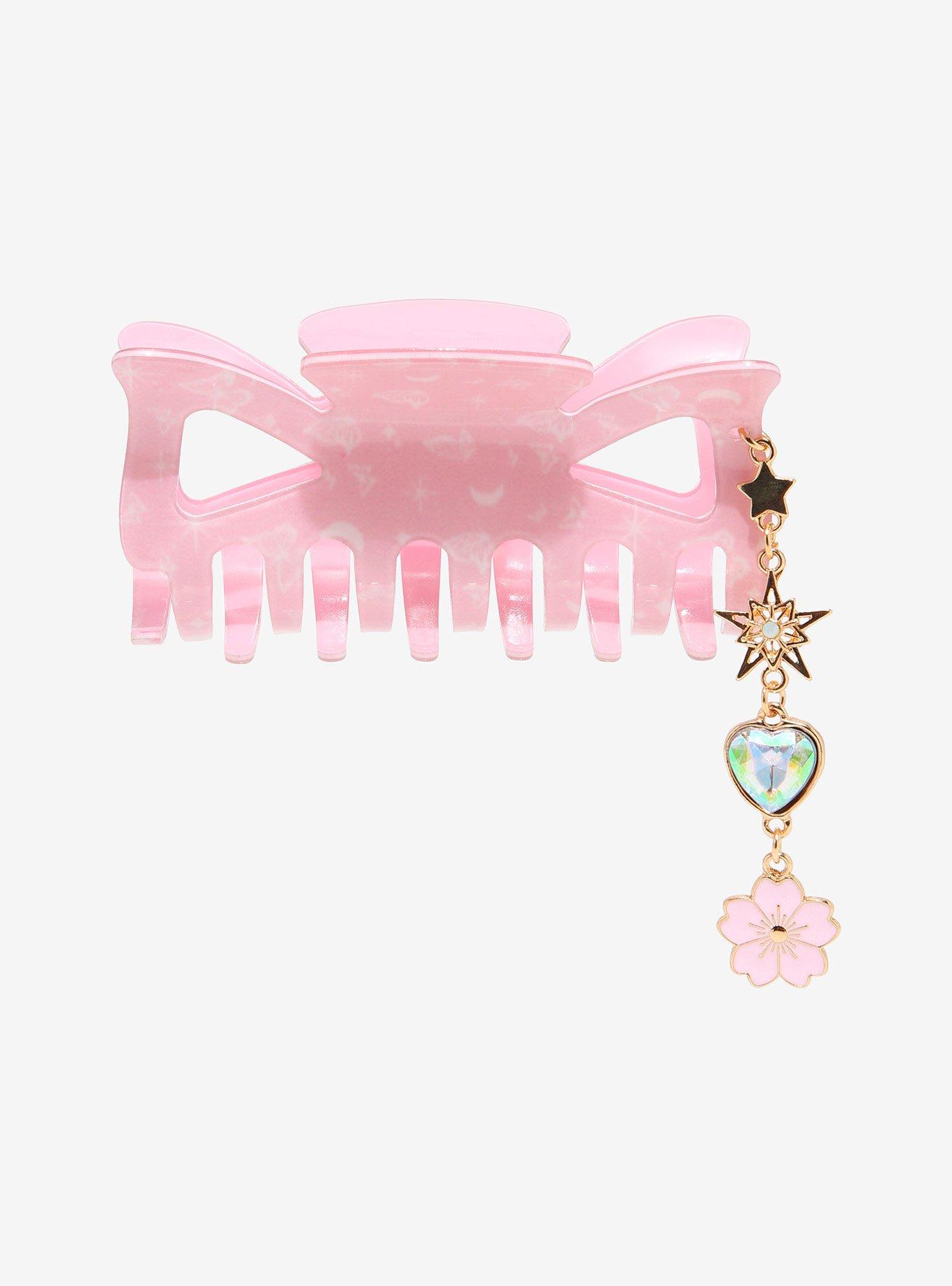 Pink Sakura Charm Hair Clip Hot Topic