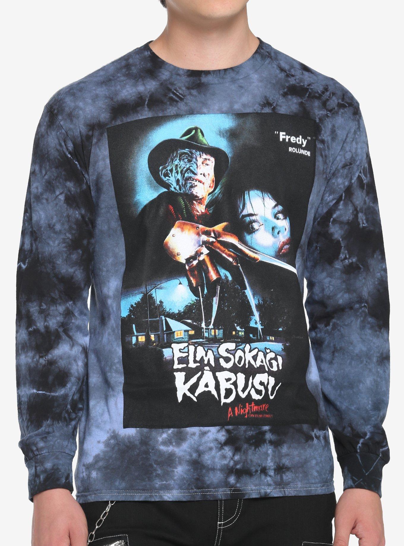 A Nightmare On Elm Street Poster Wash Long-Sleeve T-Shirt, MULTI, hi-res