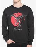 Death Note Ryuk Apple Puff Print Sweatshirt, BLACK, hi-res