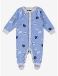 Star Wars Chibi Characters Infant Footed One-Piece, BLUE, hi-res