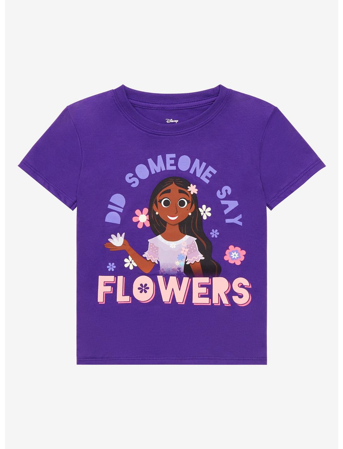 Disney Encanto Isabela Flowers Toddler T-Shirt - BoxLunch Exclusive, DARK PURPLE, hi-res
