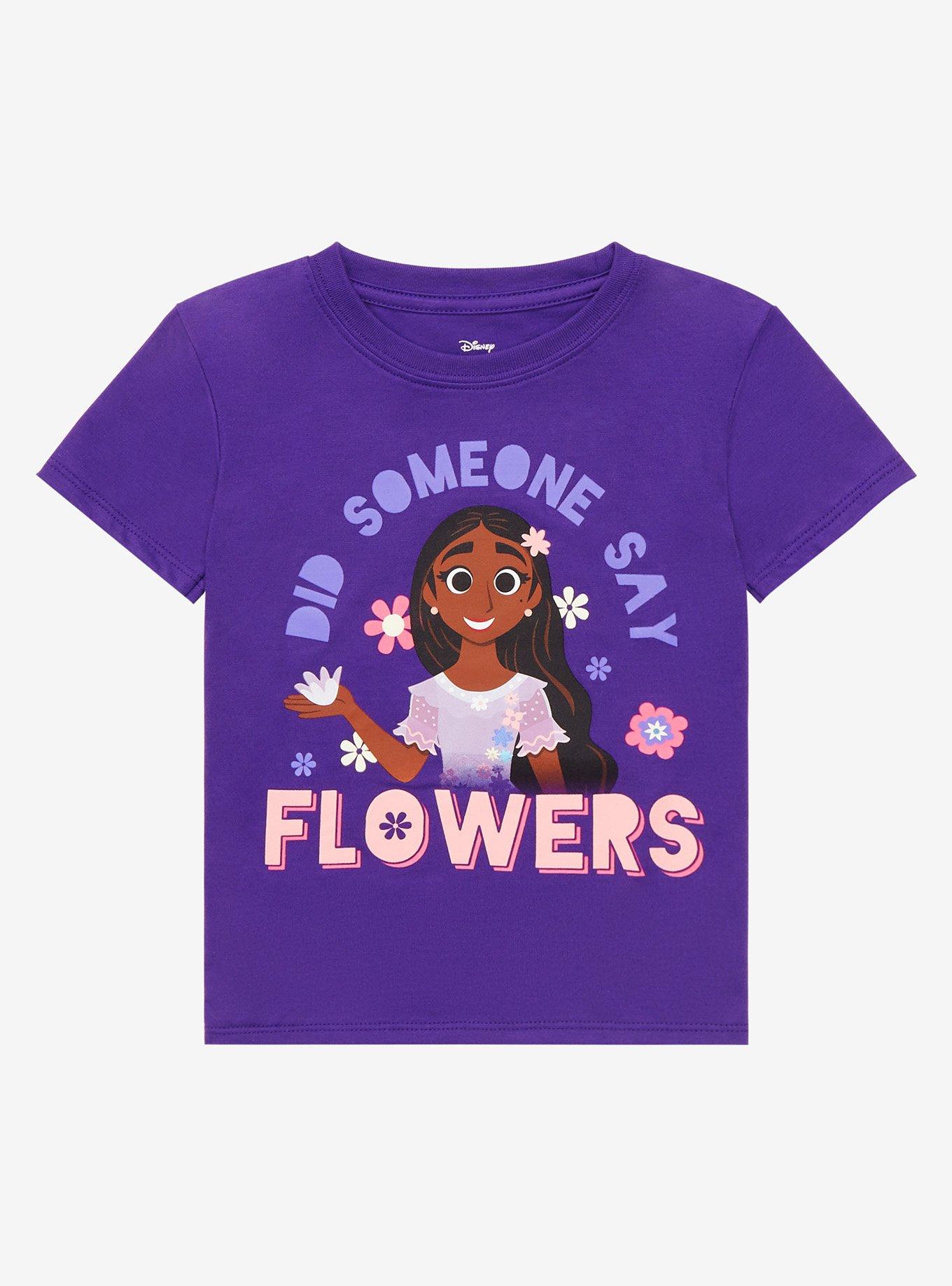 Disney Encanto Isabela Flowers Toddler T-Shirt - BoxLunch Exclusive, DARK PURPLE, hi-res