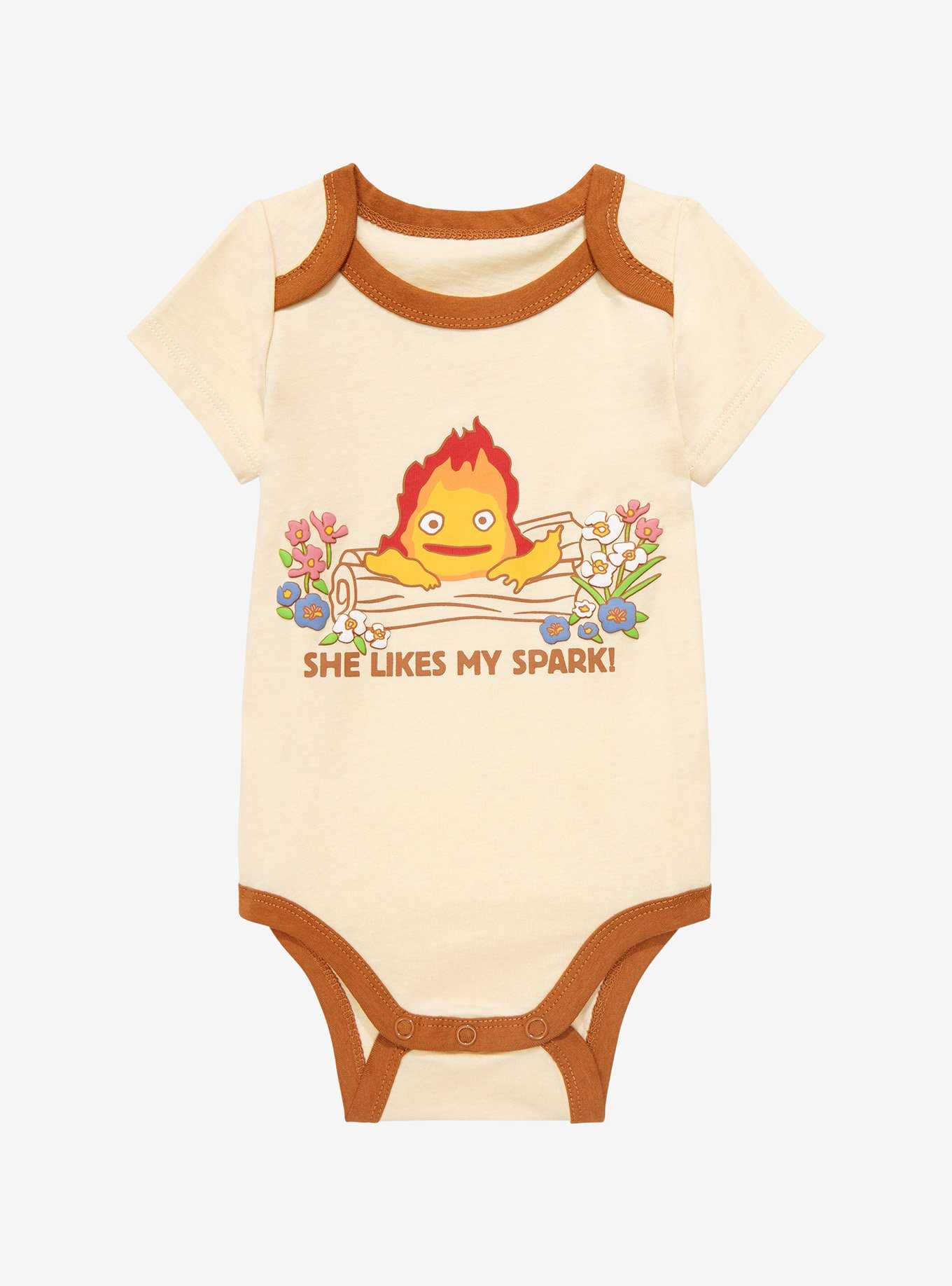 Studio Ghibli Howl's Moving Castle Calcifer Spark Infant One-Piece - BoxLunch Exclusive, , hi-res