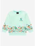 Disney Moana Embroidered Floral Toddler Crewneck - BoxLunch Exclusive, OLIVE, hi-res