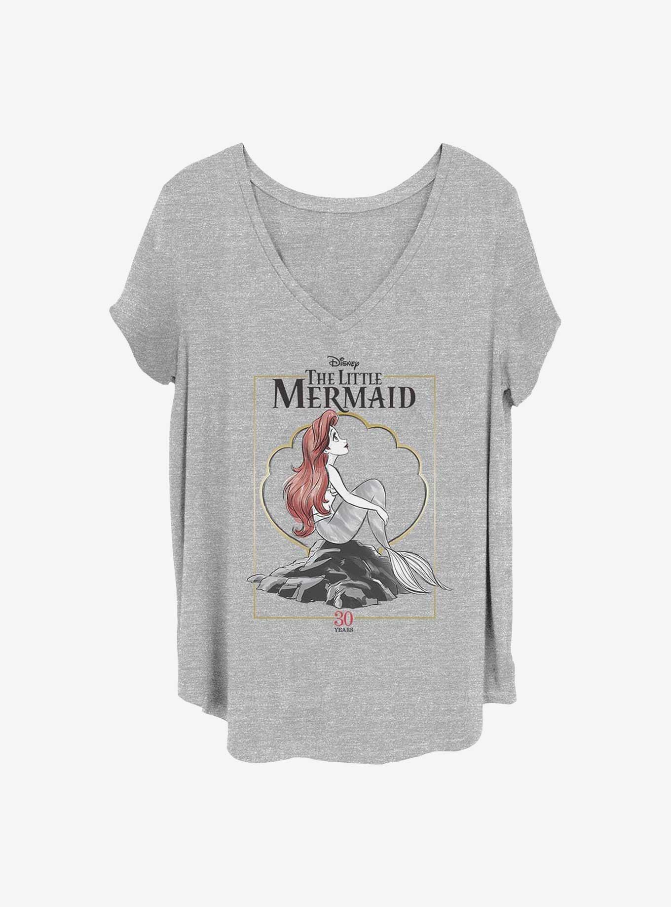 Disney The Little Mermaid Framed Anniversary Girls Plus Size T-Shirt