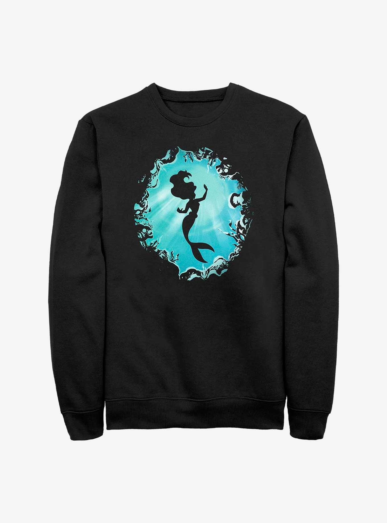 Disney The Little Mermaid Ariels Grotto Sweatshirt, BLACK, hi-res