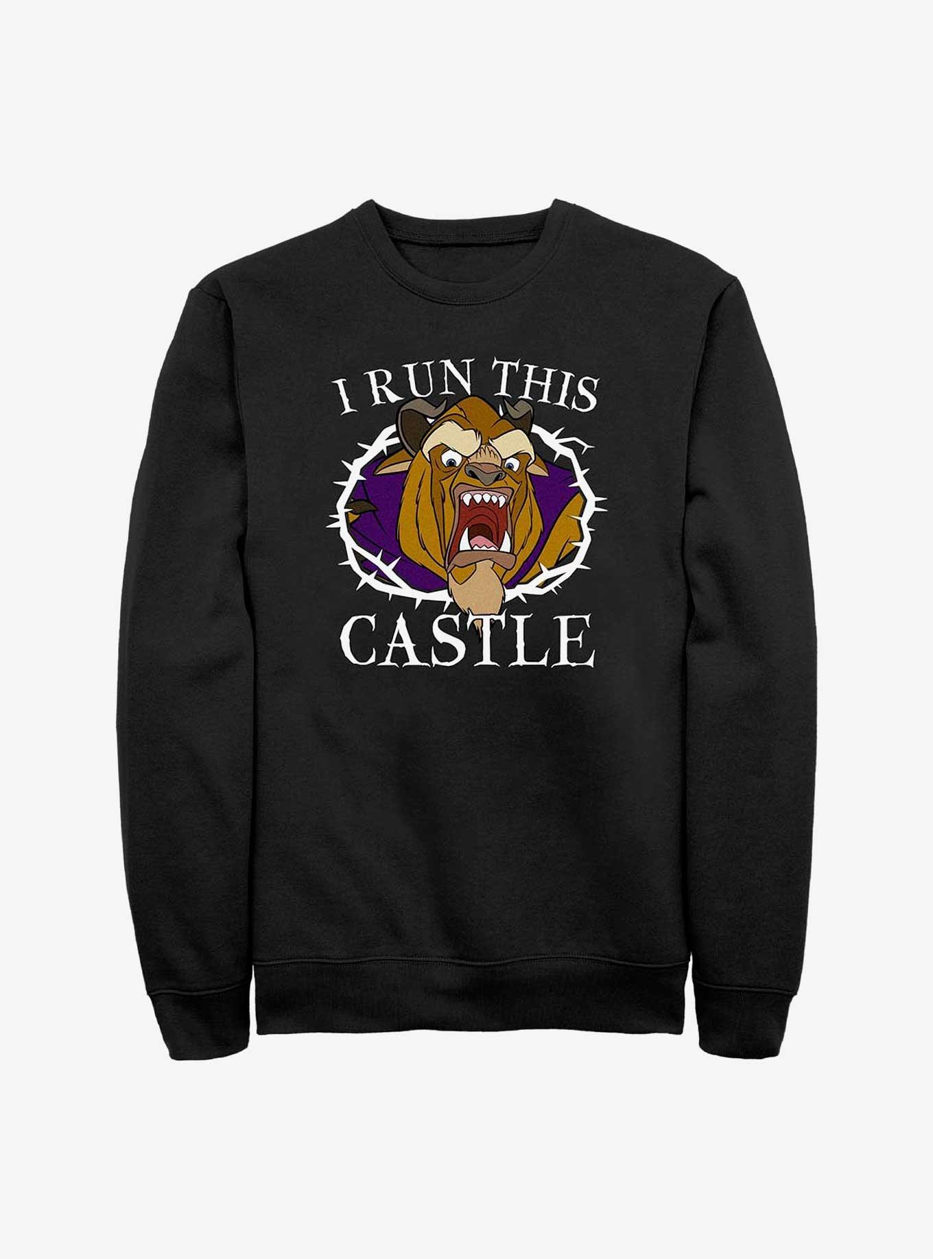 Disney Beauty and the Beast Castle Sweatshirt, BLACK, hi-res